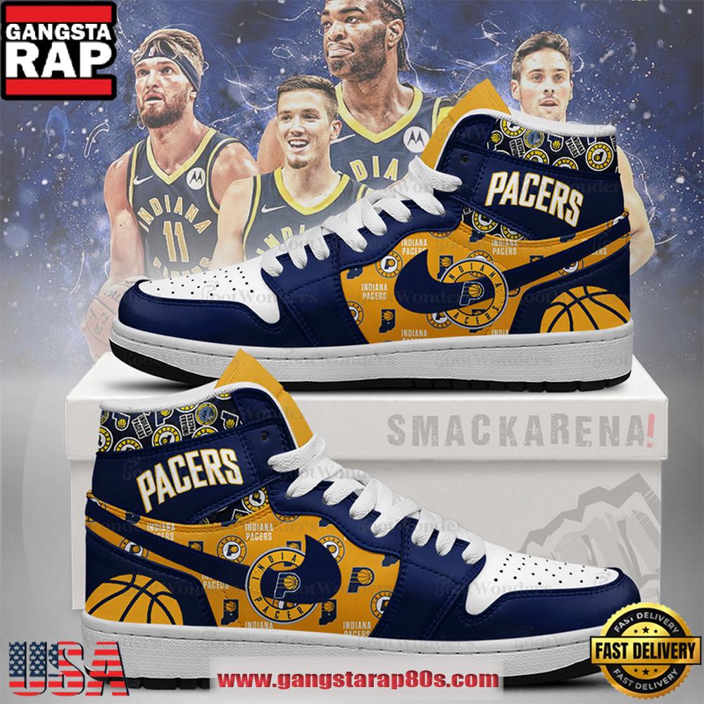 Indiana Pacers NBA Nike Air Jordan 1 Sneakers Shoes