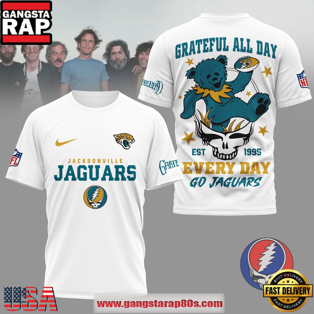 Jacksonville Jaguars NFL x Grateful Dead All Day Vintage T-Shirt