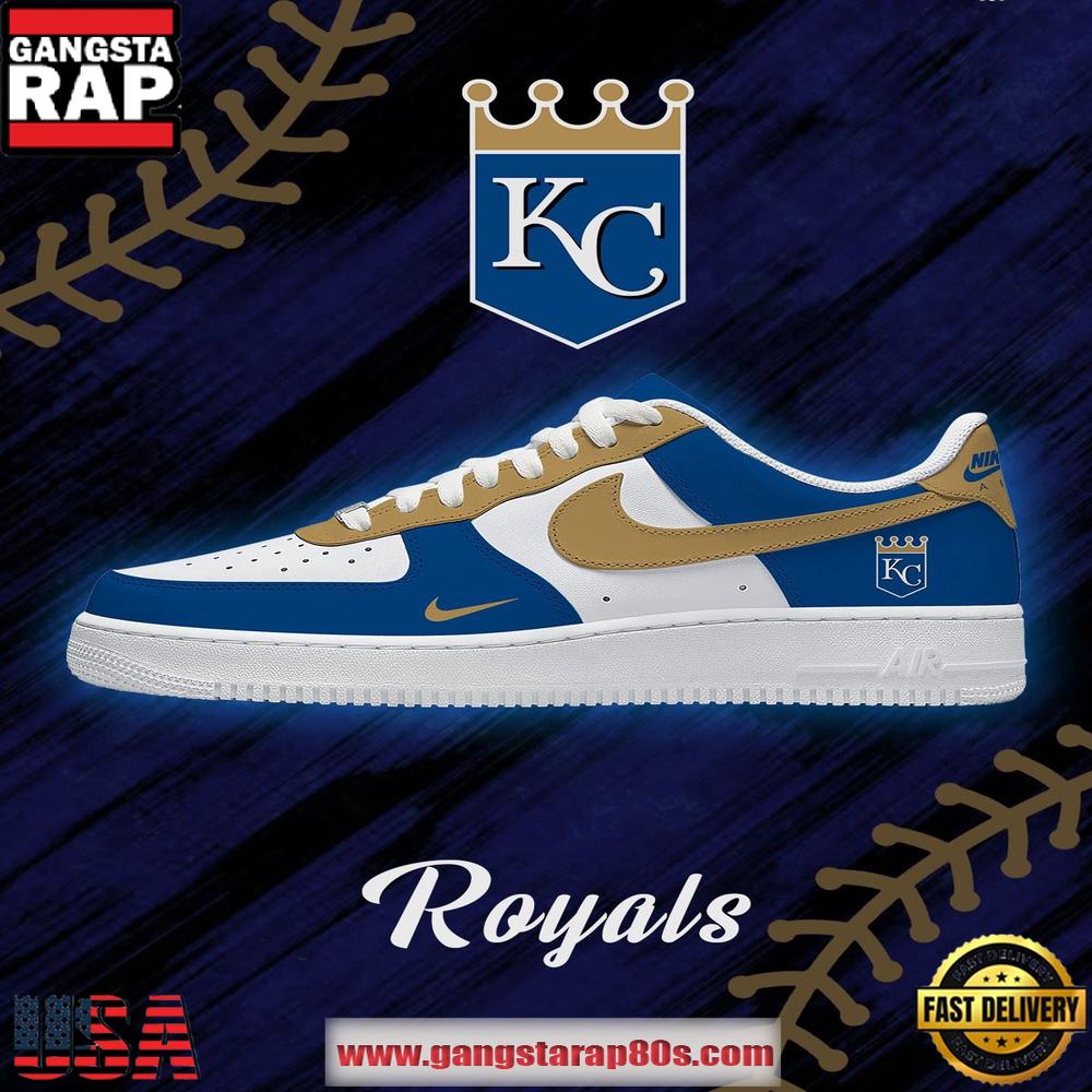 Kansas City Baseball Nike Air Force 1 Sneakers Shoes Kansas City Baseball Nike Air Force 1 Sneakers Shoes