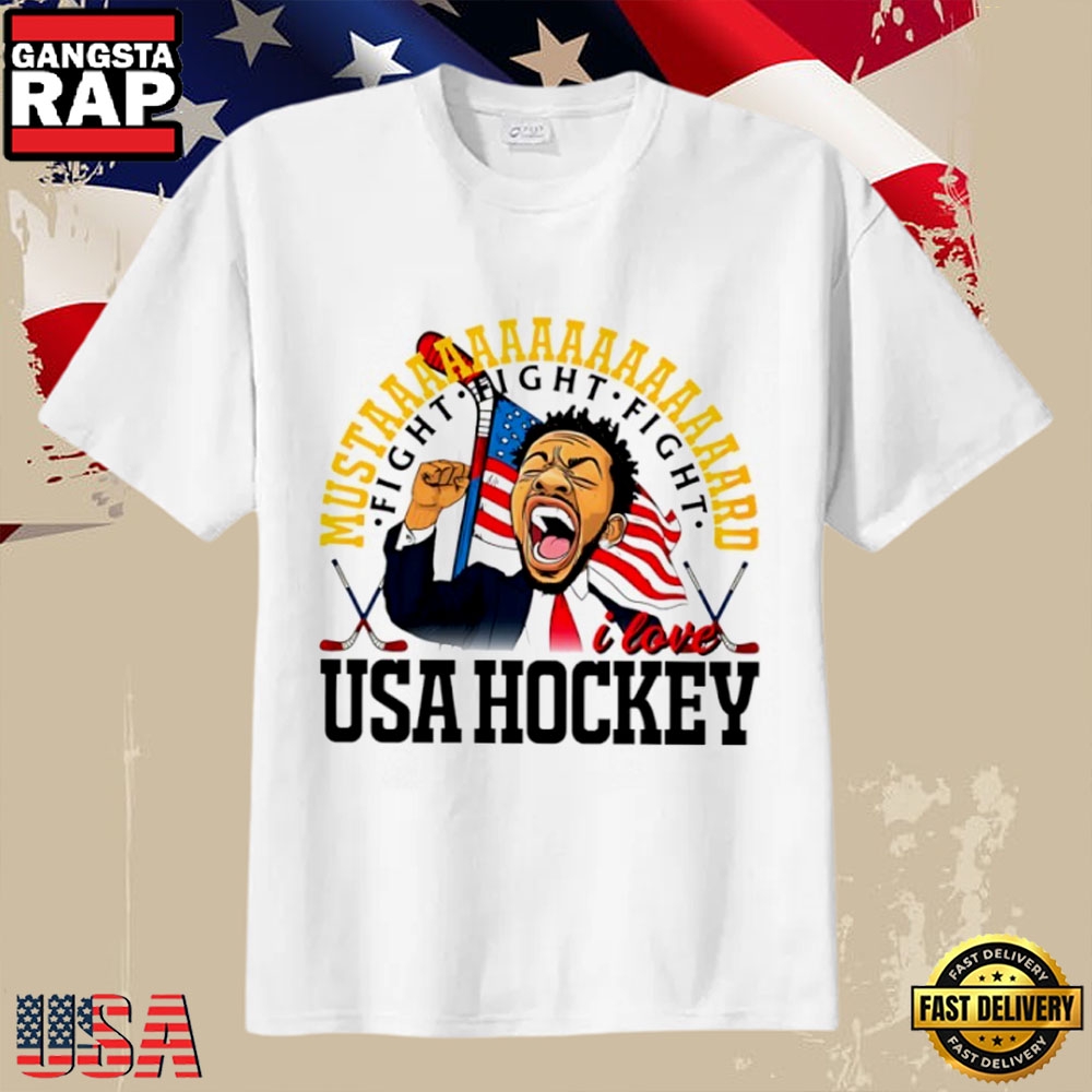 Kendrick Lamar Mustard USA Hockey 2026 Parody Meme T-Shirt