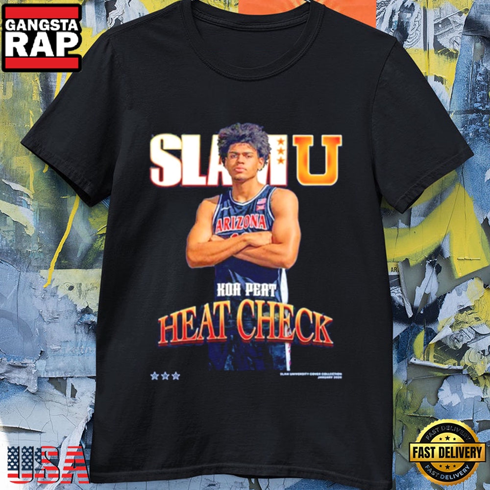 Koa Peat Arizona Wildcats Heat Check Slamu Cover Basketball T-Shirt