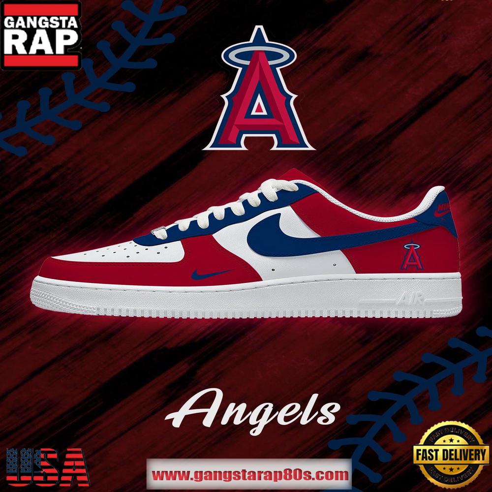 Los Angeles Baseball Nike Air Force 1 Sneakers Shoes Version Los Angeles Baseball Nike Air Force 1 Sneakers Shoes Version