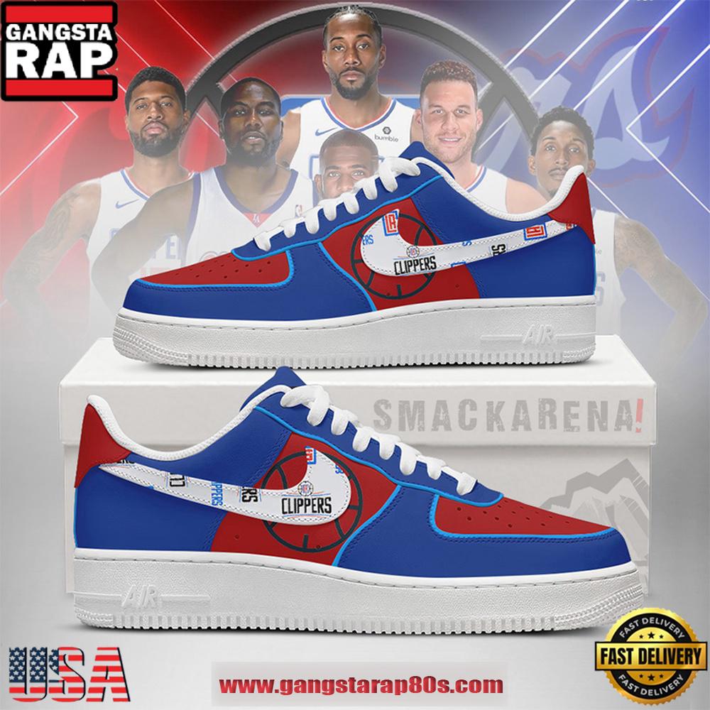 Los Angeles Clippers NBA Nike Air Force 1 Low Top Shoes Version