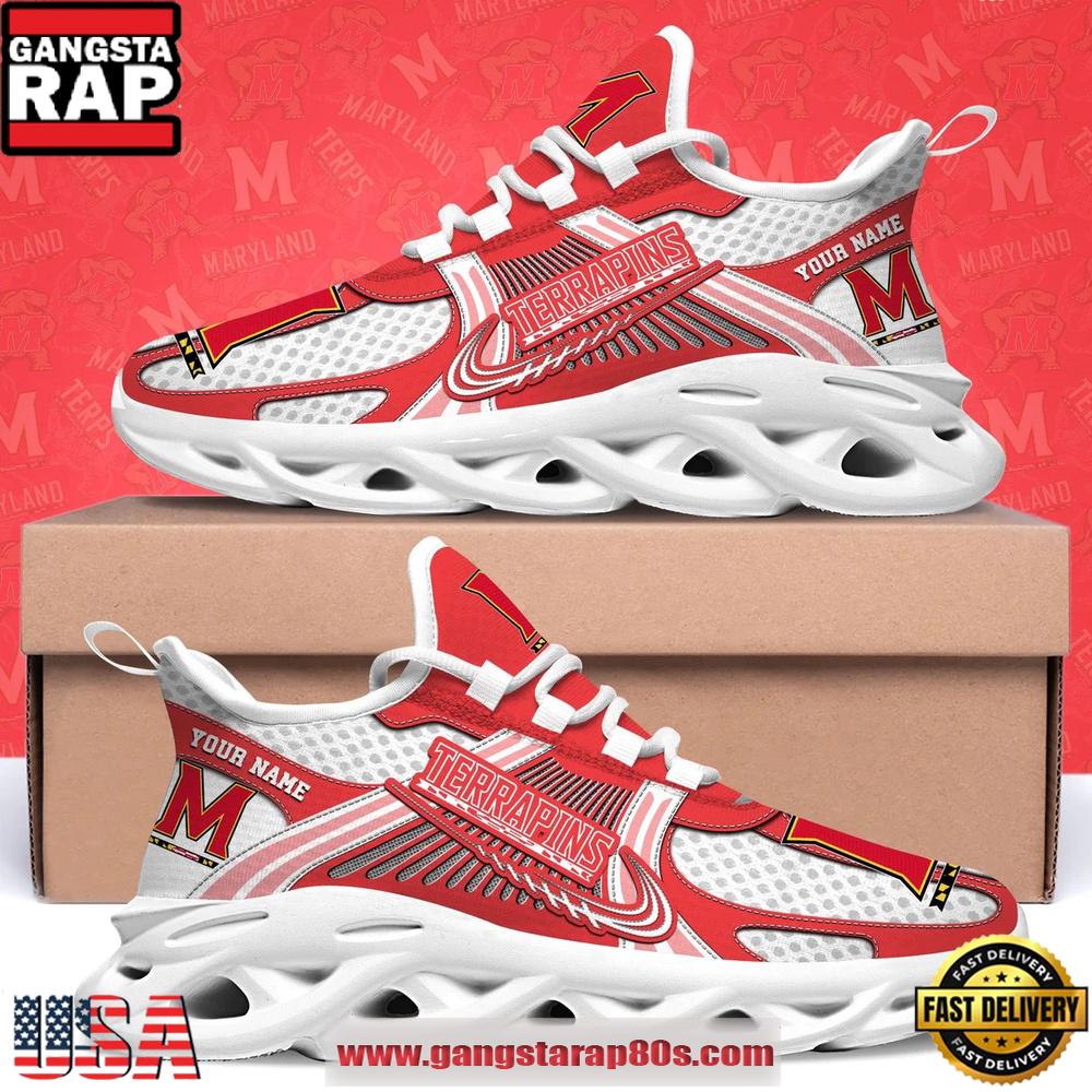 Maryland Terrapins Personalized Clunky Sneaker Max Soul Shoes
