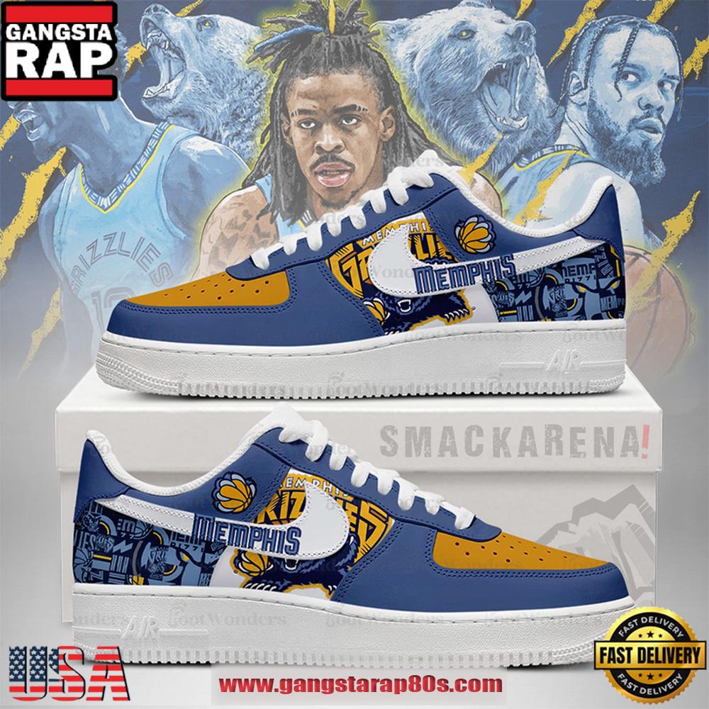 Memphis Grizzlies NBA Nike Air Force 1 Low Top Shoes
