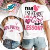 Miami Dolphins Premium NFL Shoot Like A Girl Women 3D Shirt