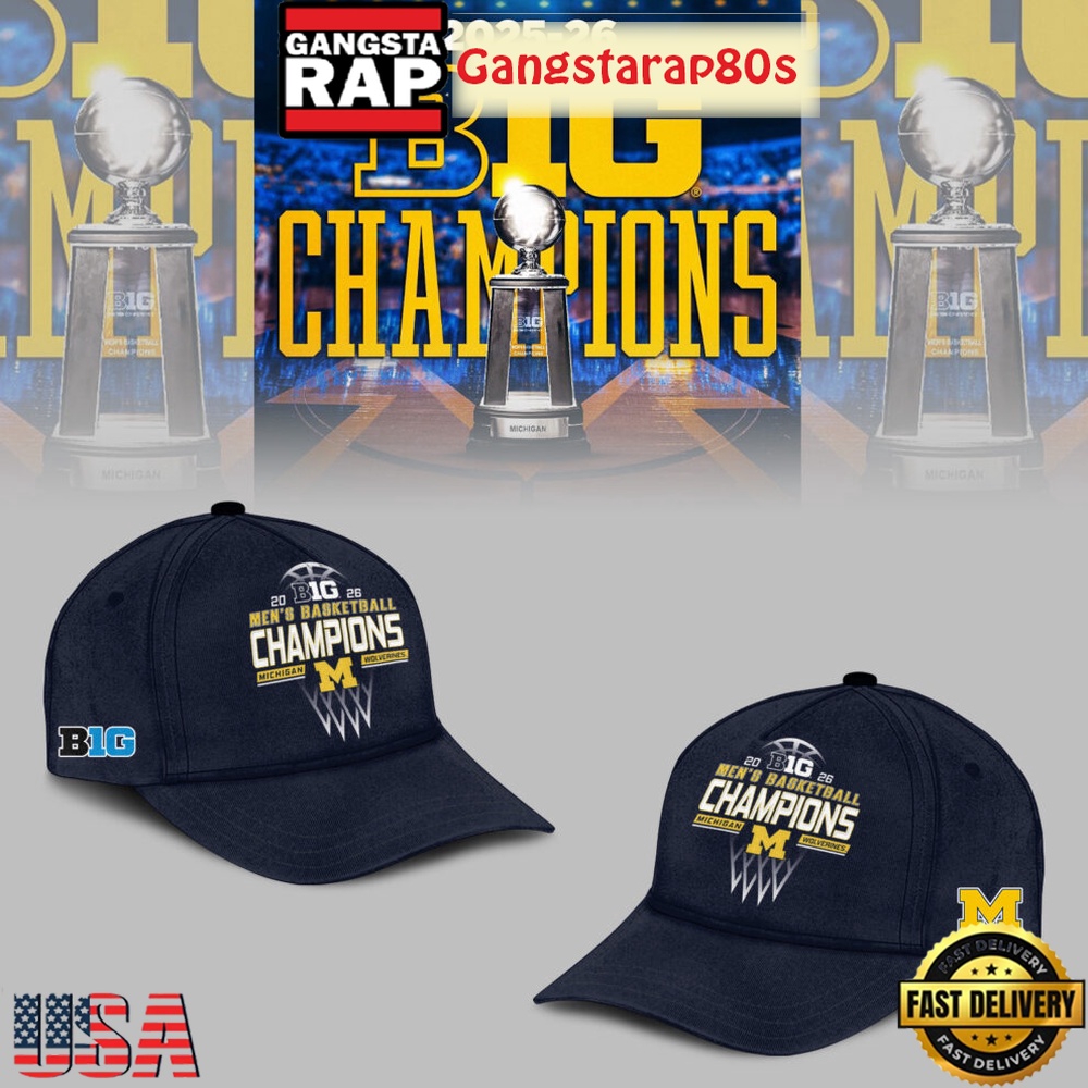 Michigan Wolverines Men’s Basketball 2026 Big Ten Champions Limited Edition Cap