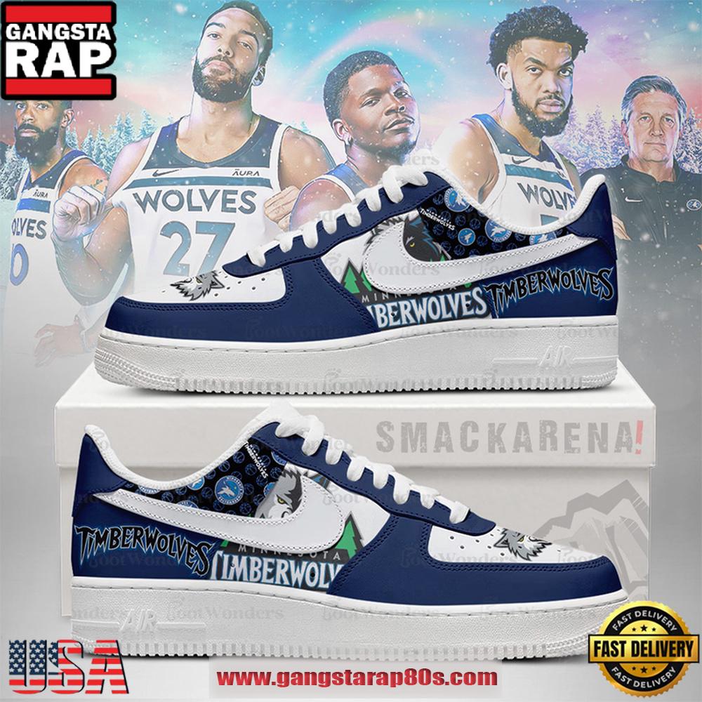 Minnesota Timberwolves NBA Nike Air Force 1 Low Top Shoes