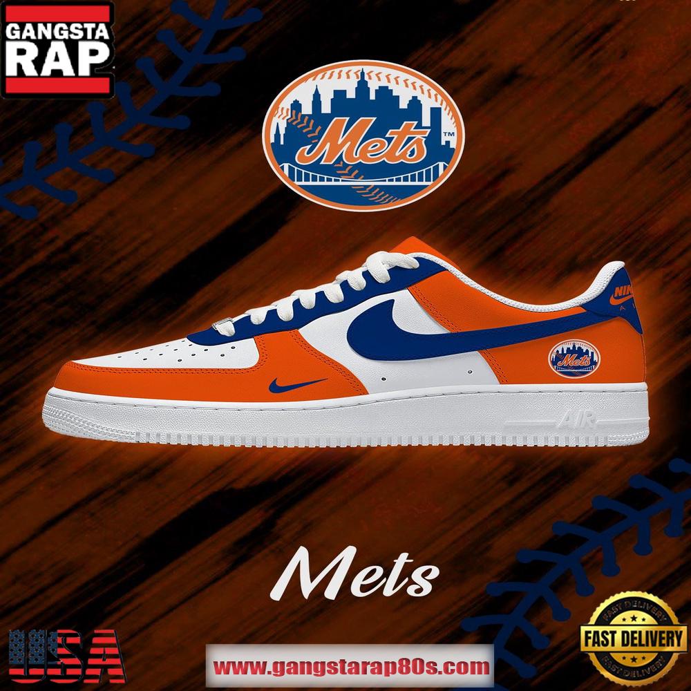 MLB New York Mets Baseball AF1 Shoes Running Sneakers MLB New York Mets Baseball AF1 Shoes Running Sneakers