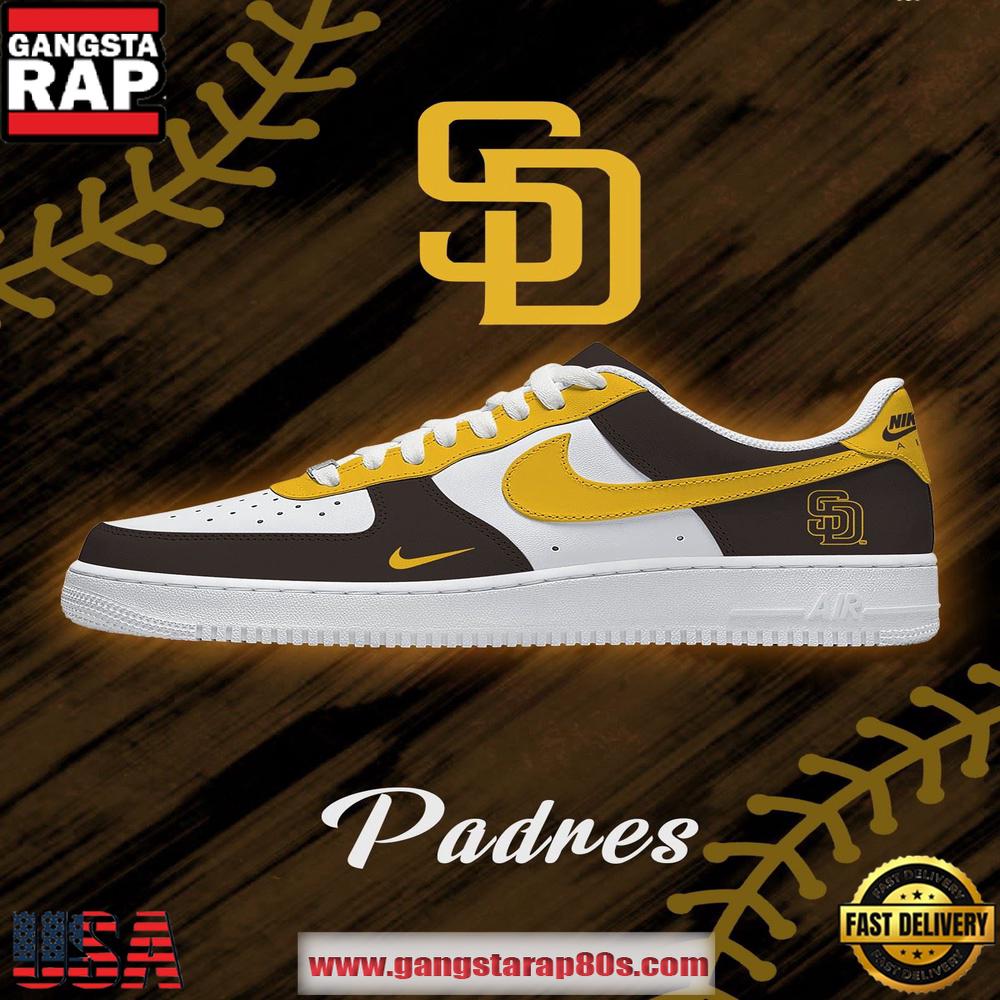 MLB San Diego Padnes Baseball AF1 Shoes Running Sneakers