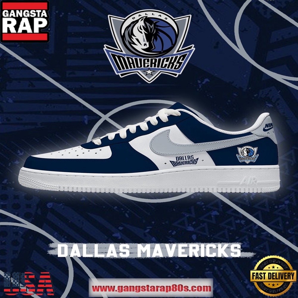 NBA Dallas Basketball Air Force 1 Sneakers Shoes