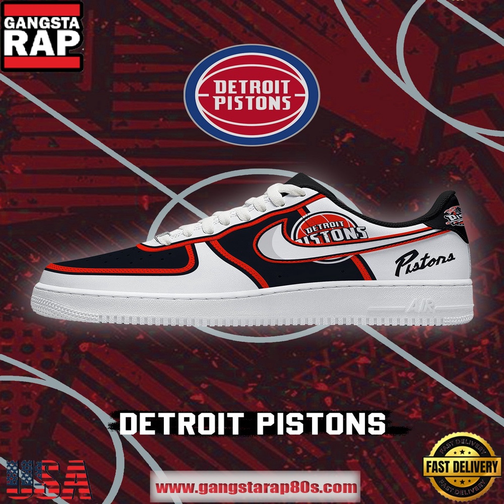 NBA Detroit Basketball New 2026 Version Air Force 1 Sneakers Shoes