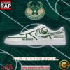 NBA Milwaukee Basketball New Design Air Force 1 Sneakers Shoes