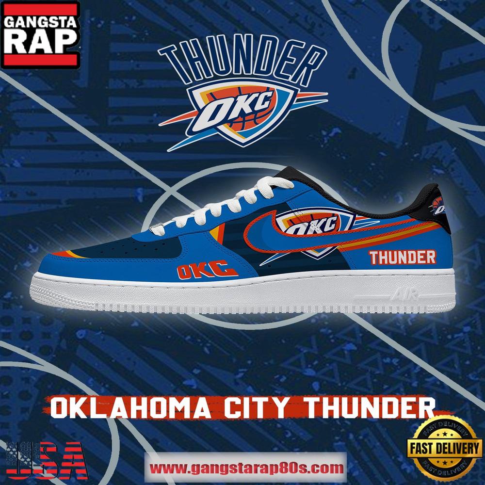 NBA Oklahoma City Basketball Limited Edition 2026 Version Air Force 1 Sneakers Shoes
