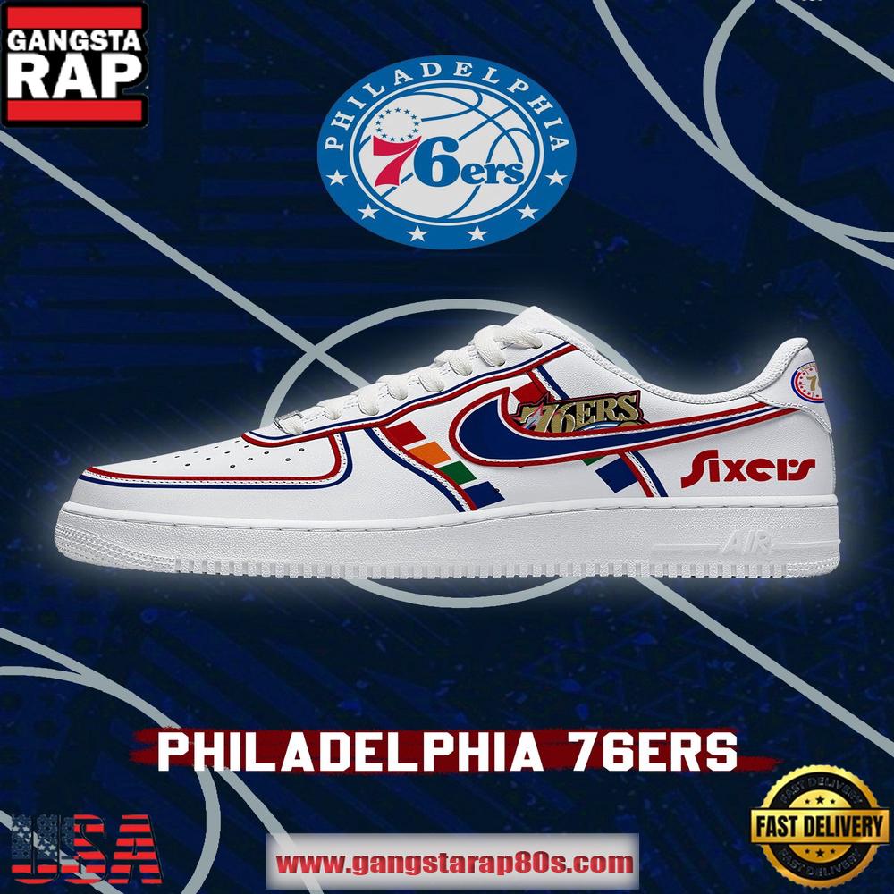 NBA Philadelphia Basketball Premium New 2026 Version Air Force 1 Sneakers Shoes