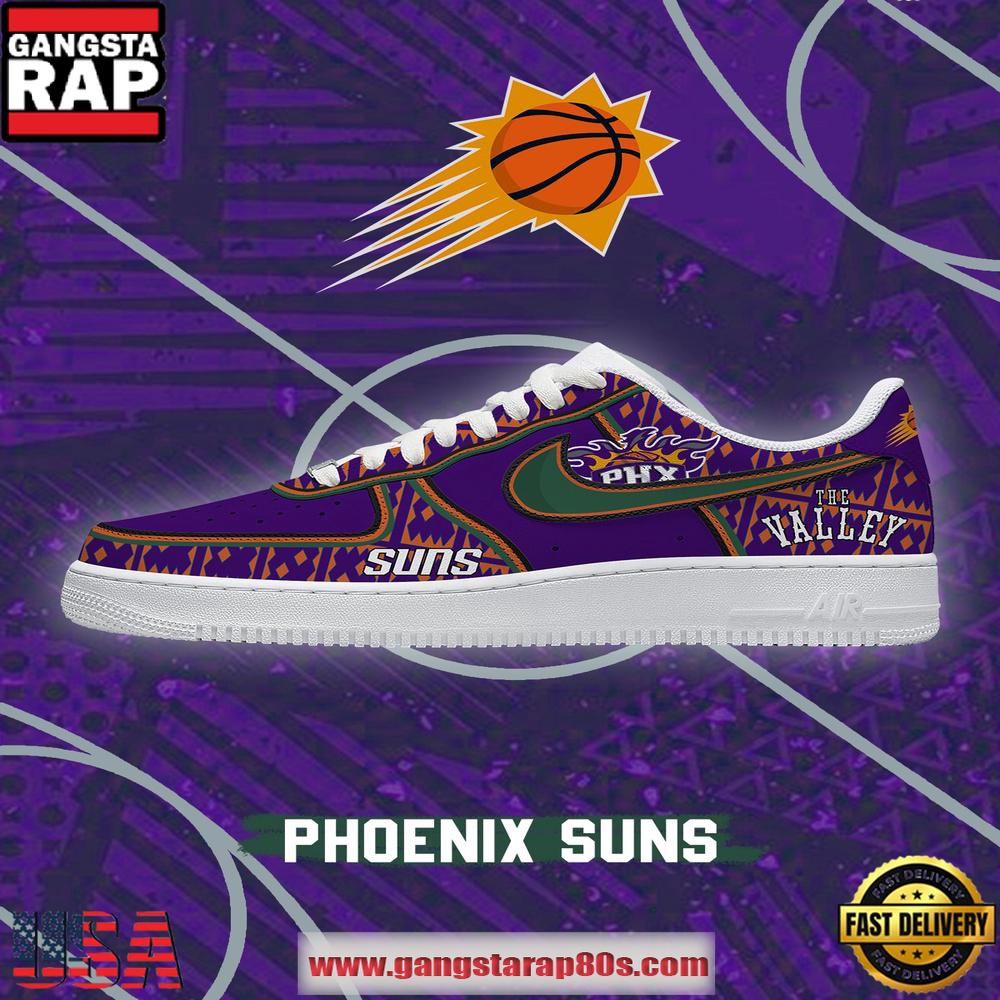 NBA Phoenix Basketball Premium New 2026 Version Air Force 1 Sneakers Shoes
