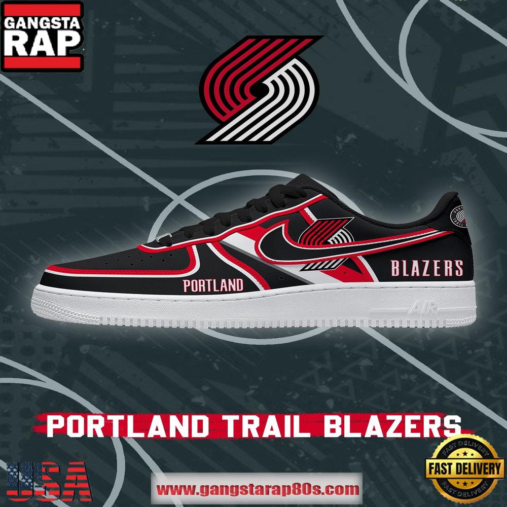 NBA Portland Trail Basketball Limited Edition 2026 Version Air Force 1 Sneakers Shoes