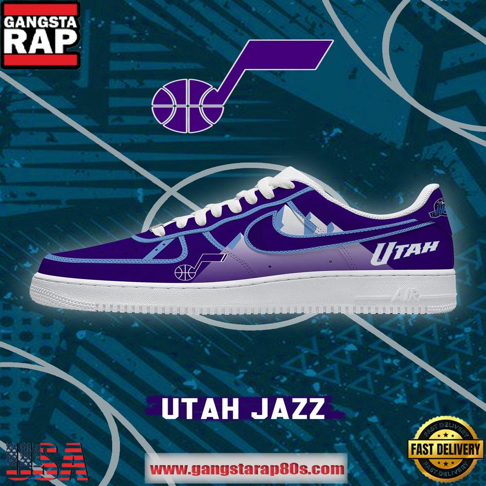 NBA Utah Basketball Premium New 2026 Version Air Force 1 Sneakers Shoes