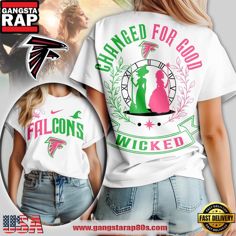 NFL Atlanta Falcons Wicked Changed For Good Women T-Shirt