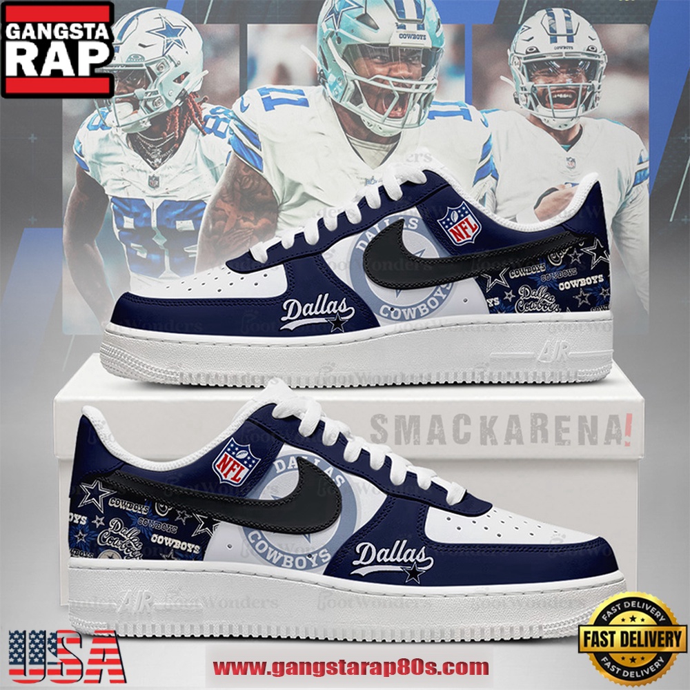 NFL Dallas Cowboys Trending Football Sneakers Nike Air Force 1 Shoes NFL Dallas Cowboys Trending Football Sneakers Nike Air Force 1 Shoes