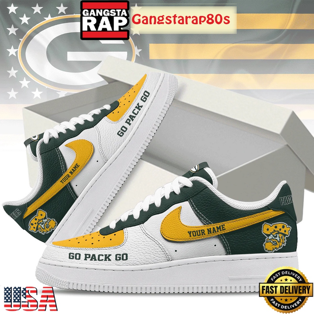 NFL Green Bay Packers New Season Custom Nike Air Force 1 Sneakers Shoes