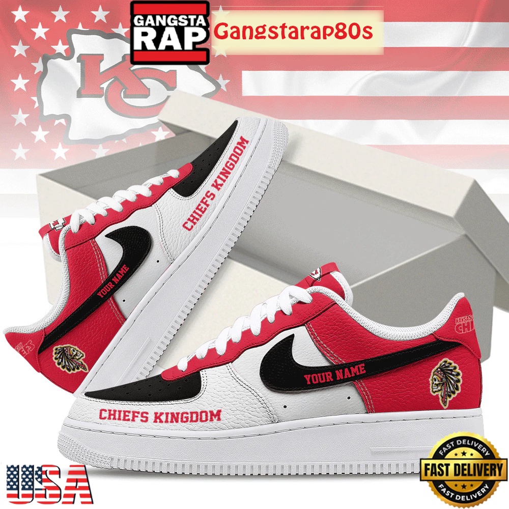 NFL Kansas City Chiefs New Season Custom Nike Air Force 1 Sneakers Shoes