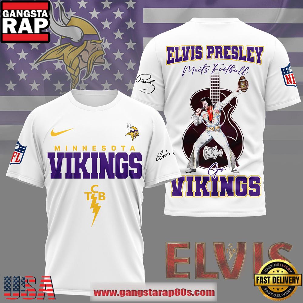 NFL Minnesota Vikings x Elvis Presley 2026 Unisex T-Shirt
