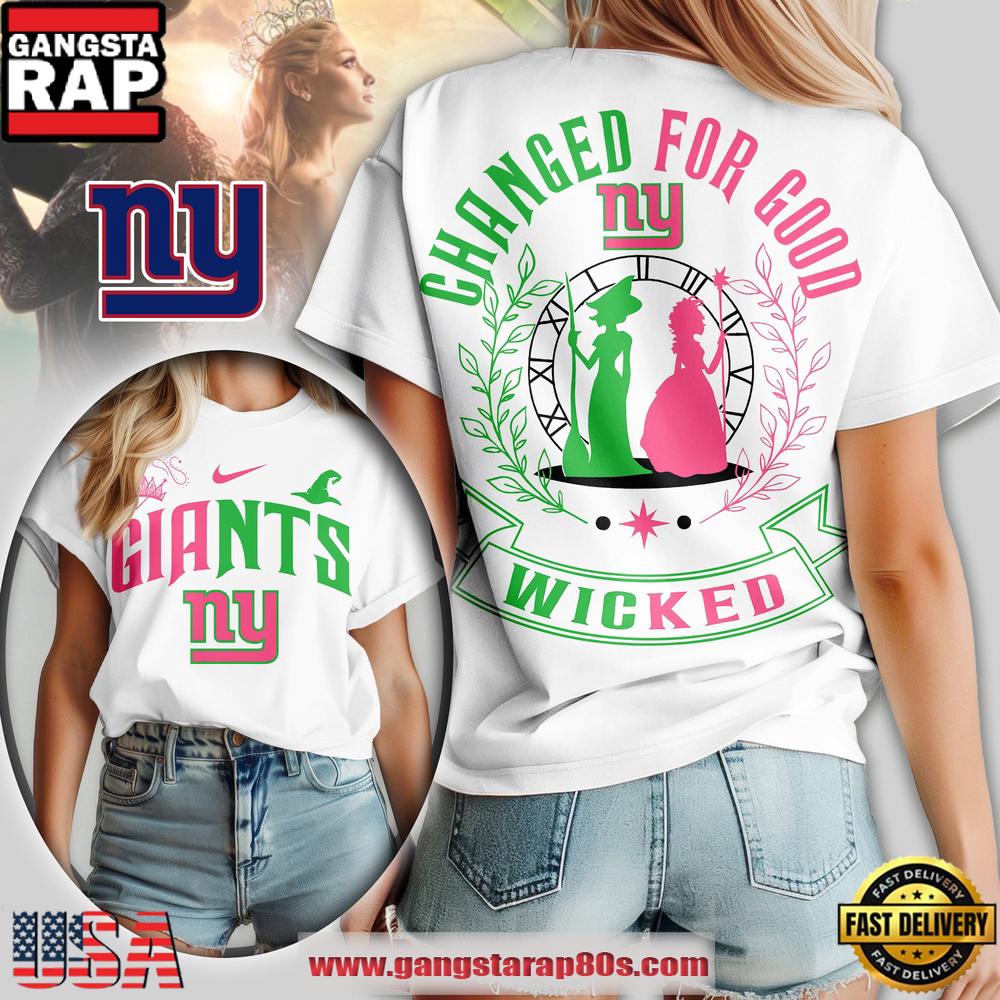 NFL New York Giants Wicked Changed For Good Women T-Shirt NFL New York Giants Wicked Changed For Good Women T-Shirt