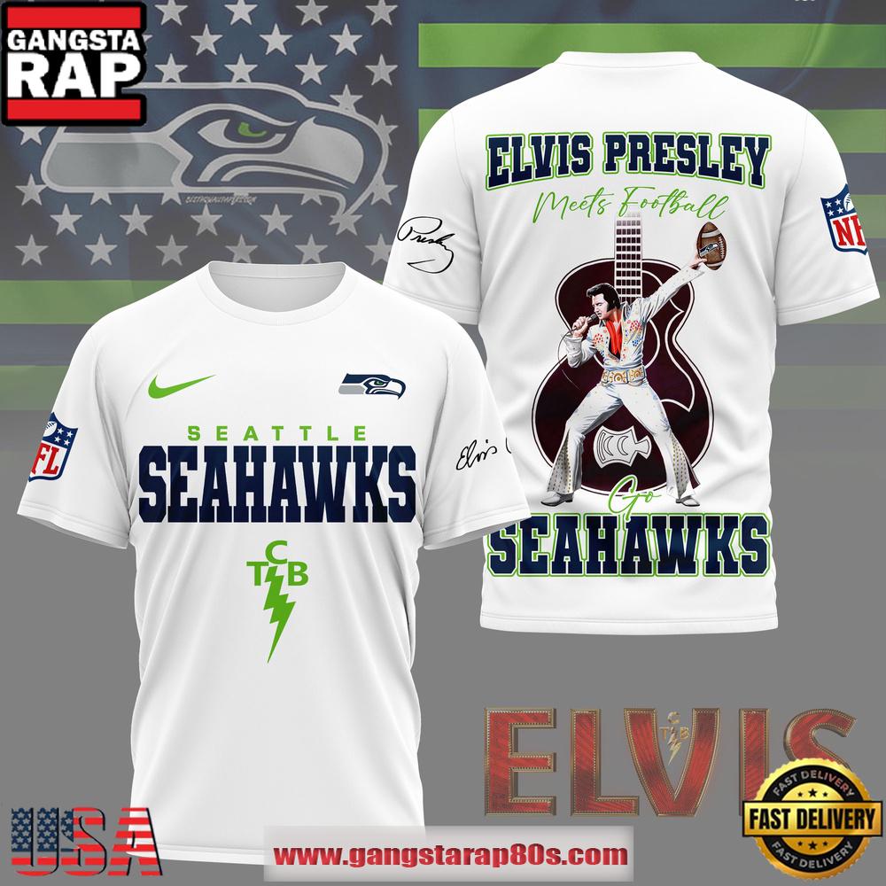 NFL Seattle Seahawks x Elvis Presley 2026 Unisex T-Shirt