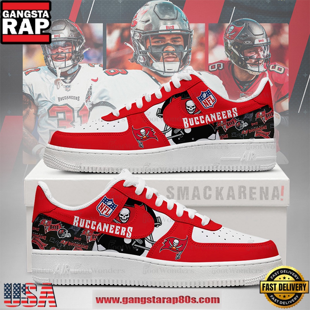 NFL Tampa Bay Buccaneers Trending Football Sneakers Nike Air Force 1 Shoes