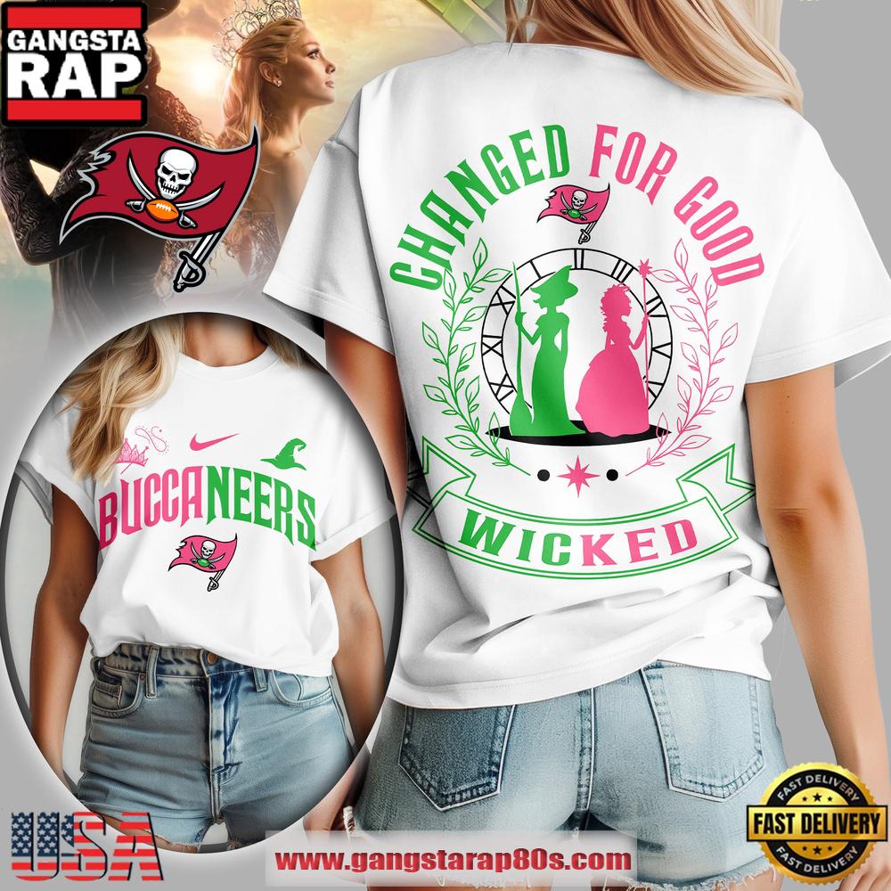NFL Tampa Bay Buccaneers Wicked Changed For Good Women T-Shirt NFL Tampa Bay Buccaneers Wicked Changed For Good Women T-Shirt