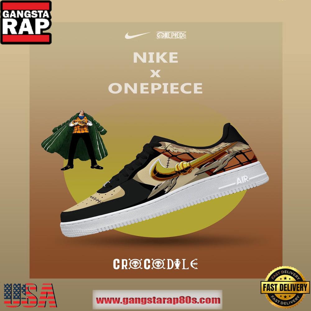 One Piece Crocodile Nike Air Force 1 Sneakers Fan Shoes