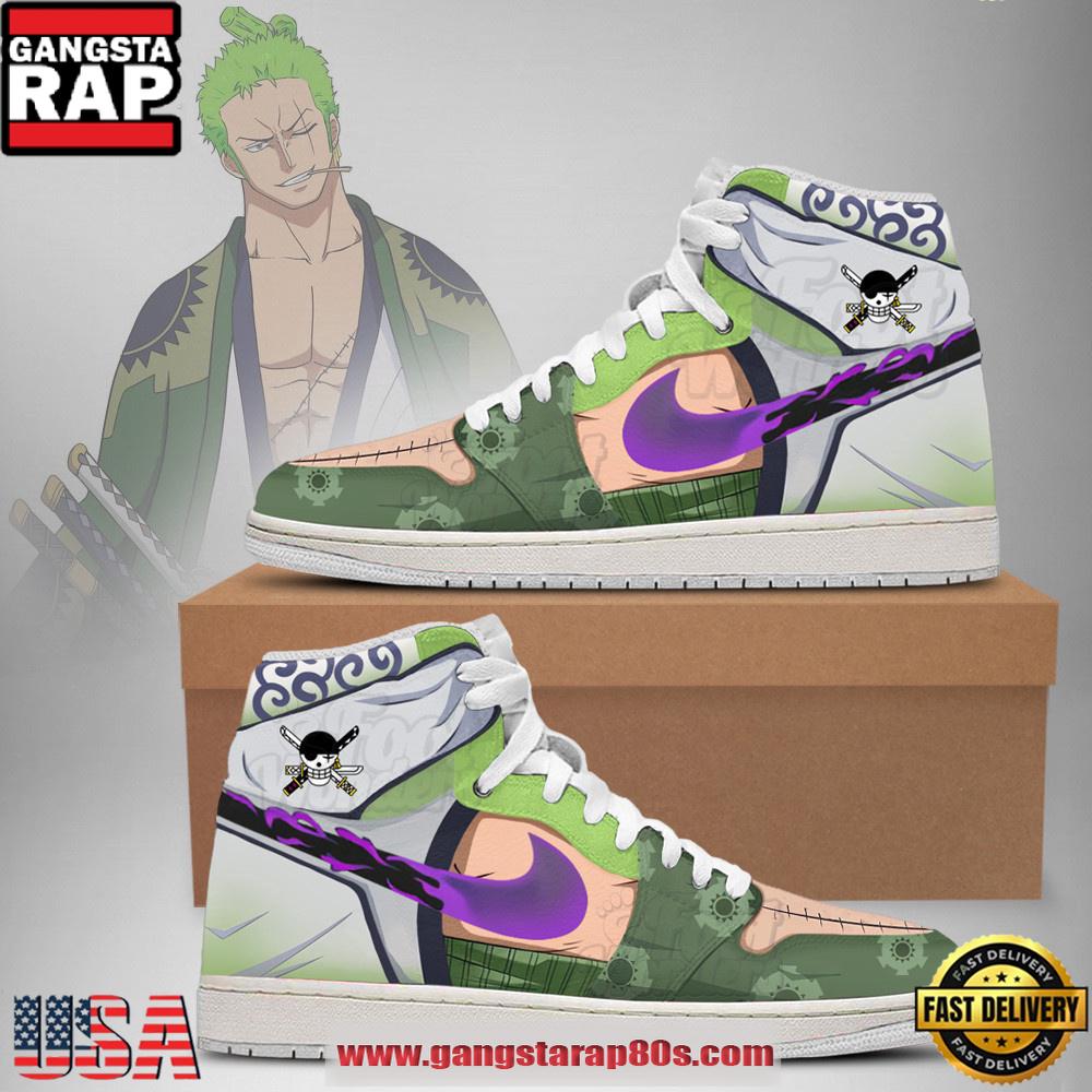 One Piece Zoro New Edition Nike Air Jordan 1 Sneakers Shoes