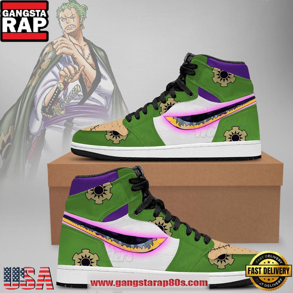 One Piece Zoro Special Edition Nike Air Jordan 1 Sneakers Shoes