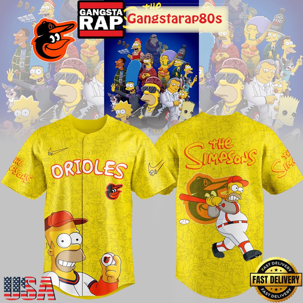 Orioles MLB x Simpson Limited Edition Baseball Jersey