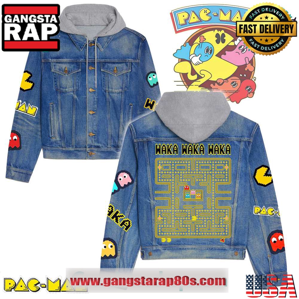 PACMAN Hooded Limited Edition Denim Jacket PACMAN Hooded Limited Edition Denim Jacket