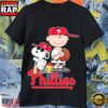 Peanuts x Philadelphia Phillies MLB 2026 Baseball Fan Cartoon T-Shirt