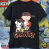 Peanuts x San Francisco Giants MLB 2026 Baseball Cartoon Graphic Tee T-Shirt