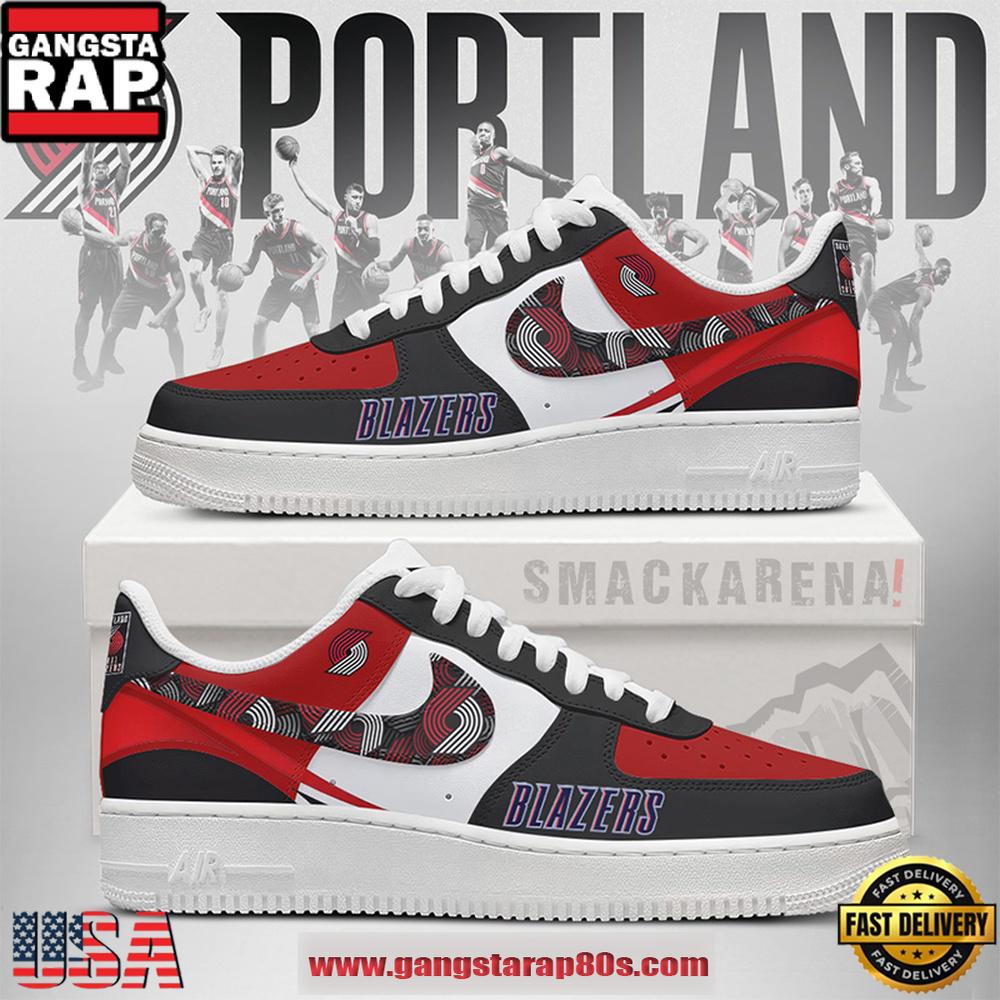 Portland Trail Blazers NBA Nike Air Force 1 Low Top Shoes