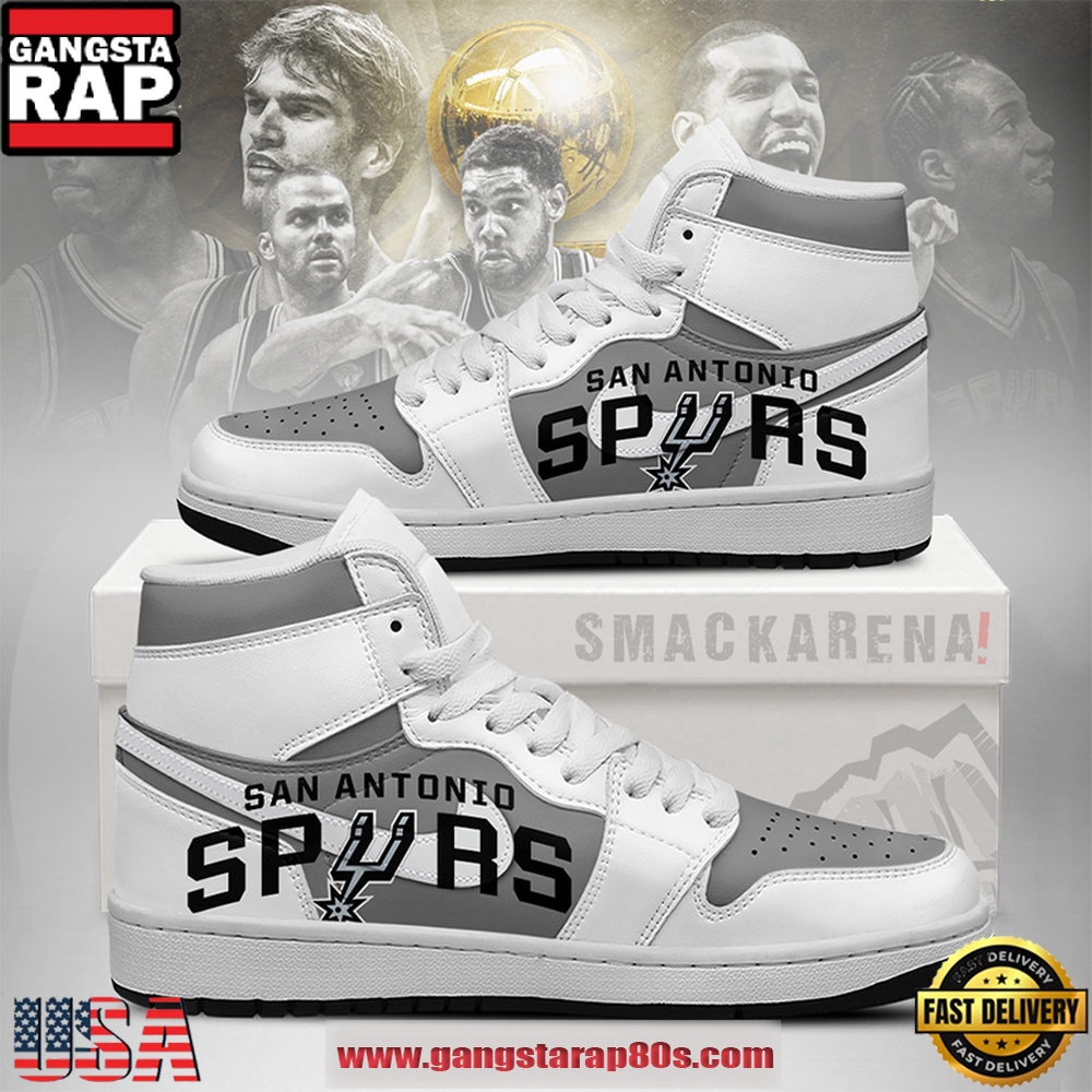 San Antonio Spurs NBA New 2026 Version Air Jordan 1 High Top Shoes