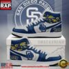 San Diego Padres MLB Unique Sports Air Jordan 1 High Top Shoes Running Sneakers 3 San Diego Padres MLB Unique Sports Air Jordan 1 High Top Shoes Running Sneakers