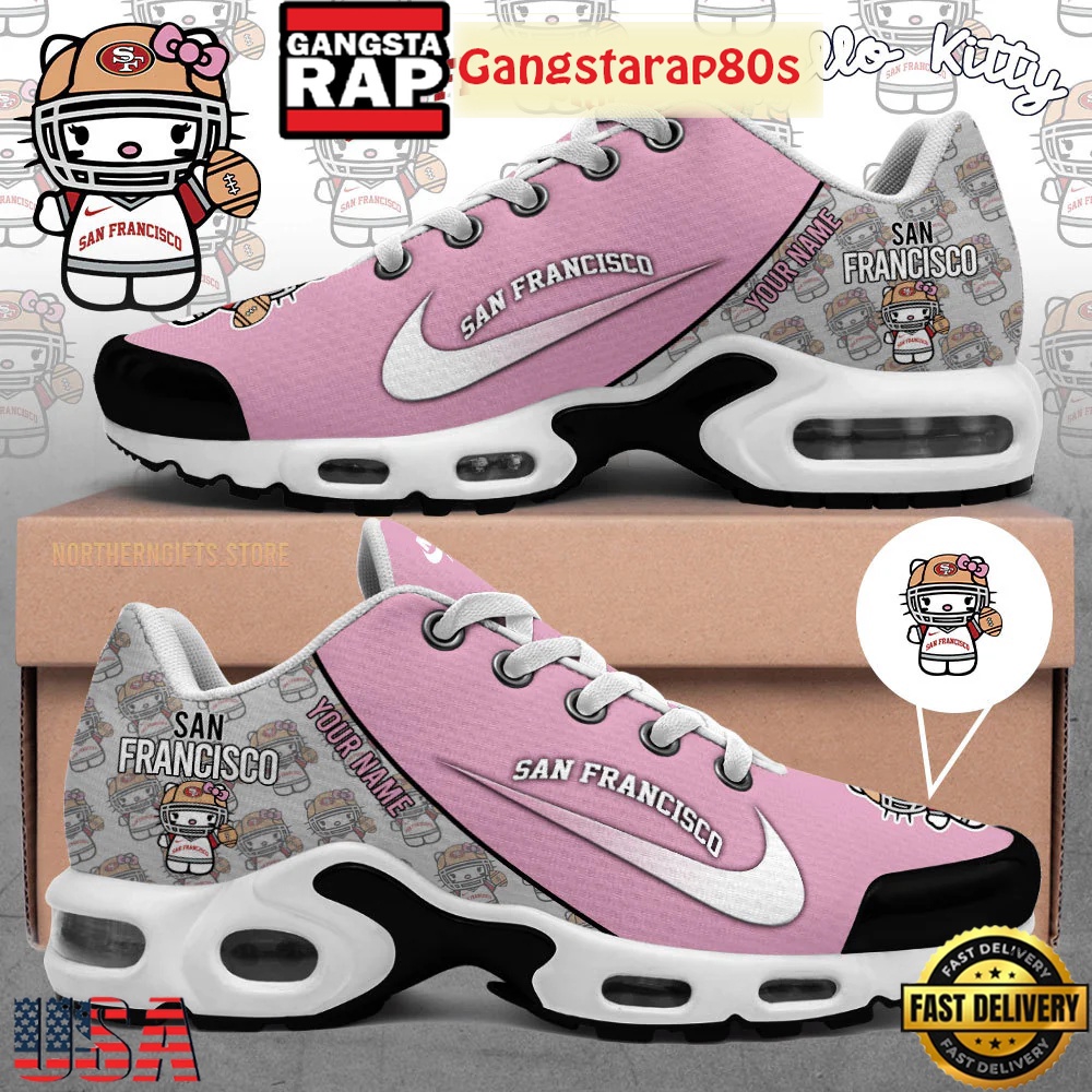 San Francisco 49ers x Hello Kitty Custom Name Max Plus Shoes