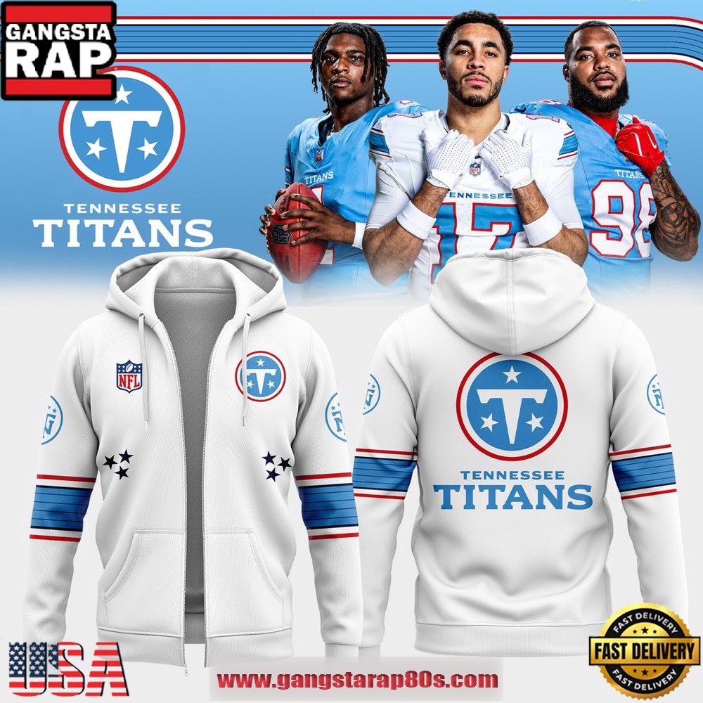 Tennessee Titans Cameron Ward New Season 2026 Zip Hoodie