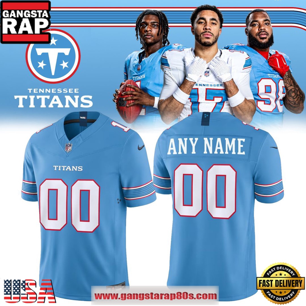 Tennessee Titans Jeffery Simmons New Season 2026 Custom Football Jersey