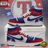 Texas Rangers MLB Unique Sports Air Jordan 1 High Top Shoes Running Sneakers 3 Texas Rangers MLB Unique Sports Air Jordan 1 High Top Shoes Running Sneakers