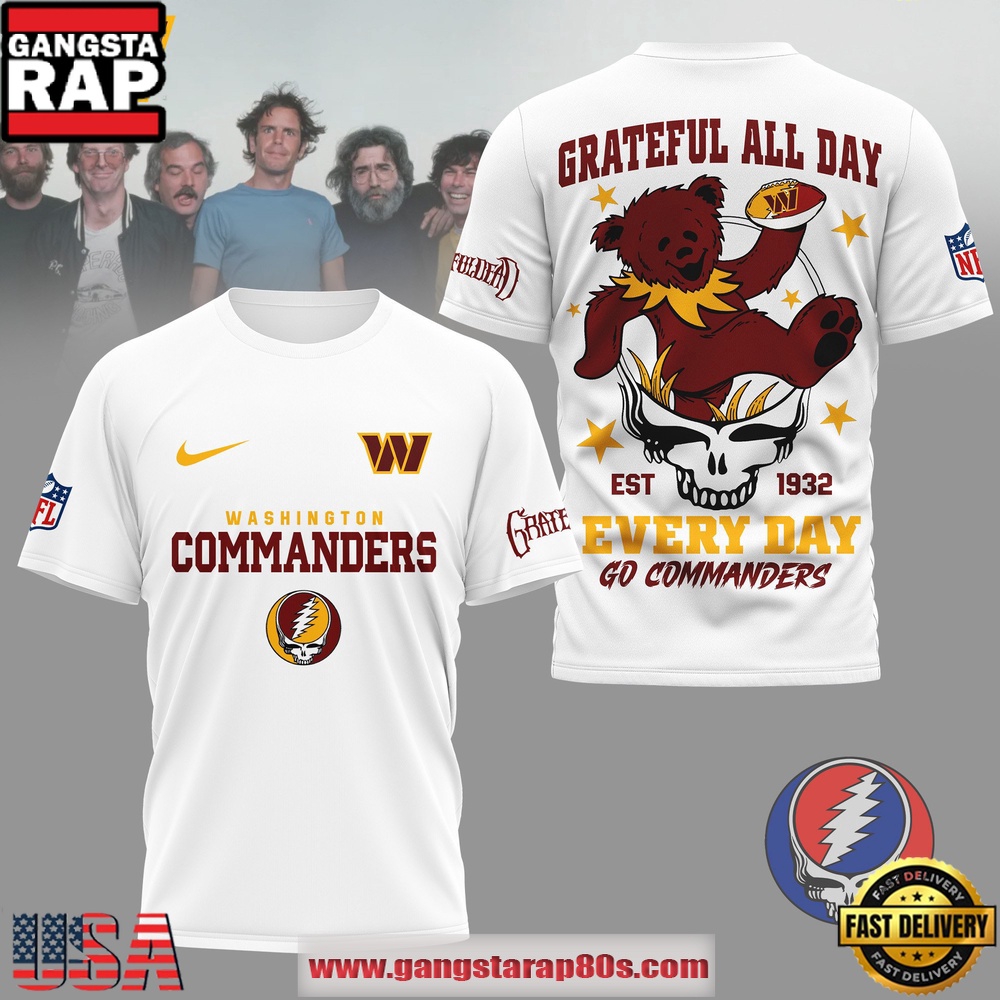 Washington Commanders NFL x Grateful Dead All Day Vintage T-Shirt