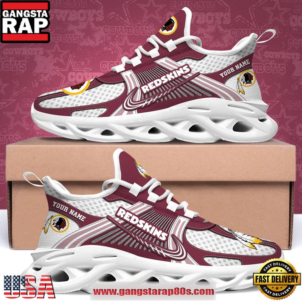Washington Redskins Personalized Clunky Sneaker Max Soul Shoes