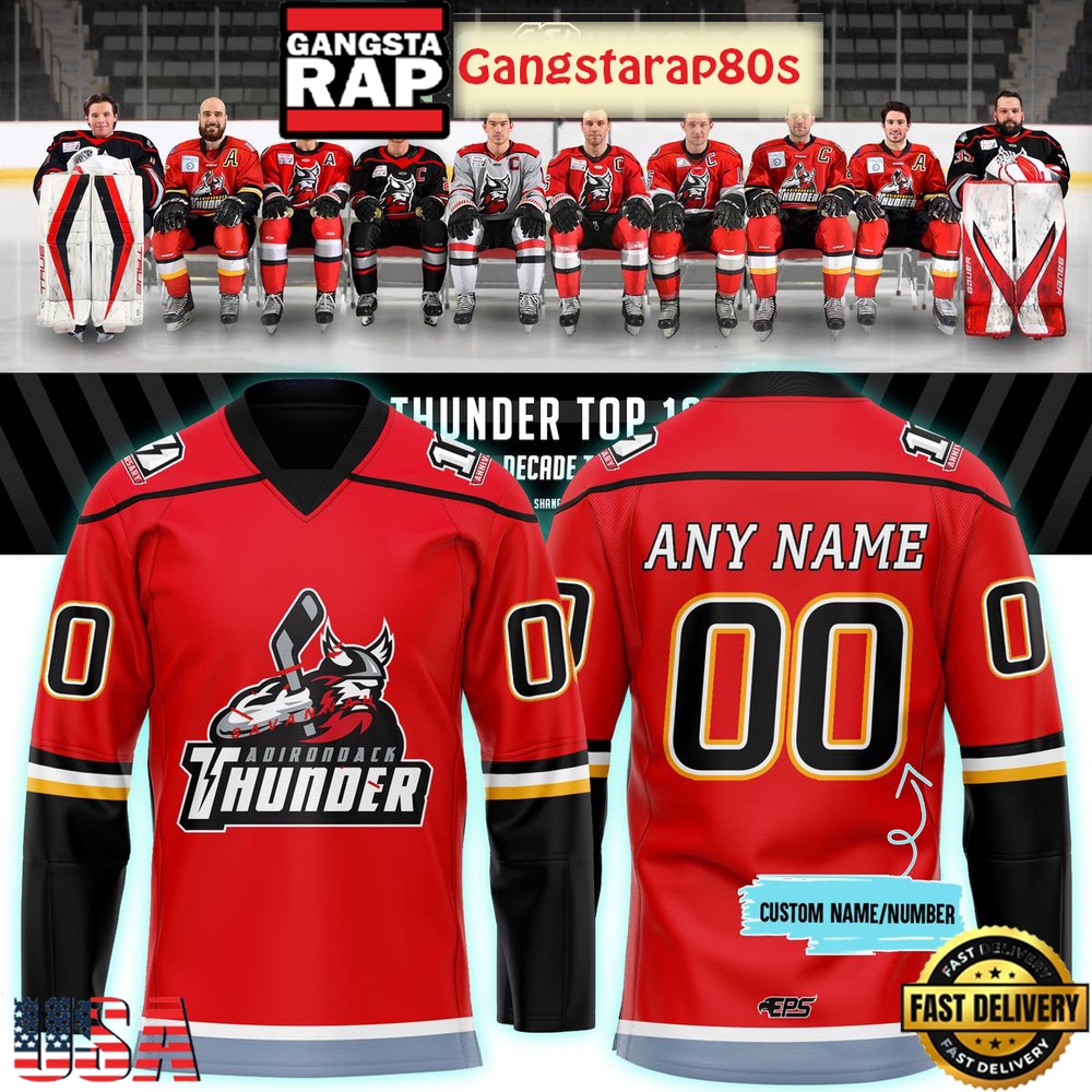 Wichita Thunder 10th Anniversary Throwback Custom Hockey Jersey