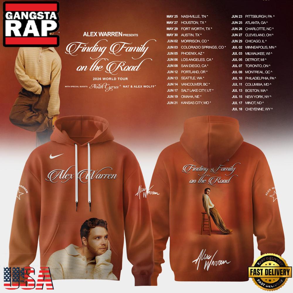 Alex Warren Finding Family On The Road 2026 Premium Limited Hoodie