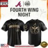 Atlanta Braves x Fourth Wing Night 2026 Baseball Jersey Shirt